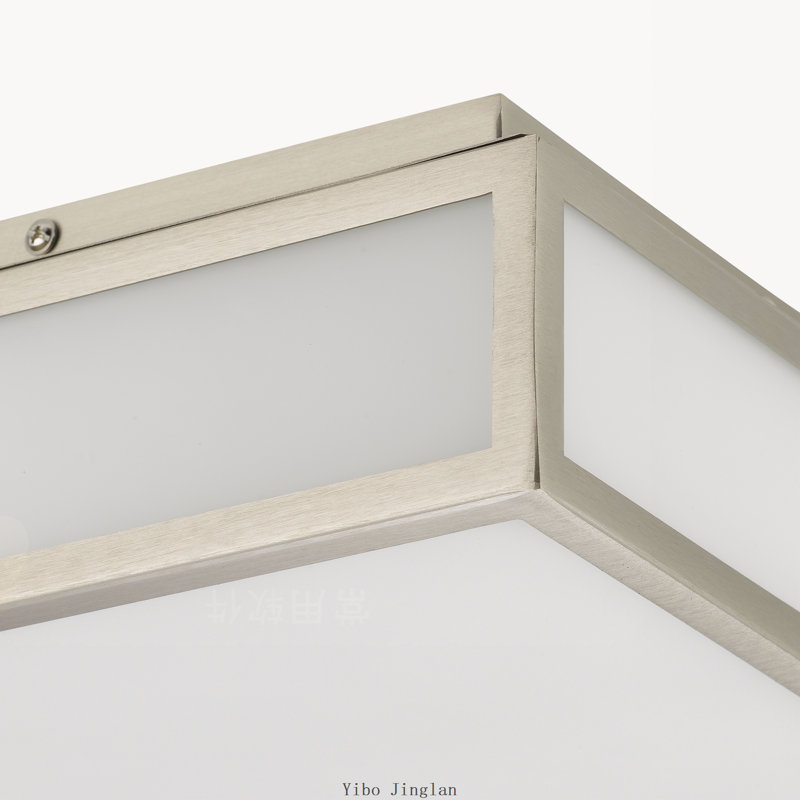 Plafonnier encastré 10 po à DEL intégré, Brushed Nickel, Carrée