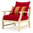 Paulet Acacia Outdoor Lounge Chair , Sunbrella® Cushions Included-1100409882