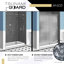 Porte de douche sans cadre l 33,3 po x H 72 po Anzzi-80579663