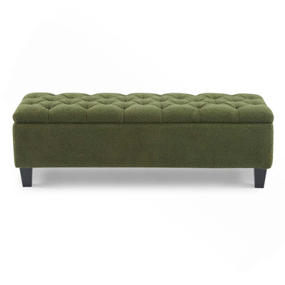 Multi-Functional Ottoman Bench With Smart Pressure Hinges And Ample Storage Solution For Tidy Spaces