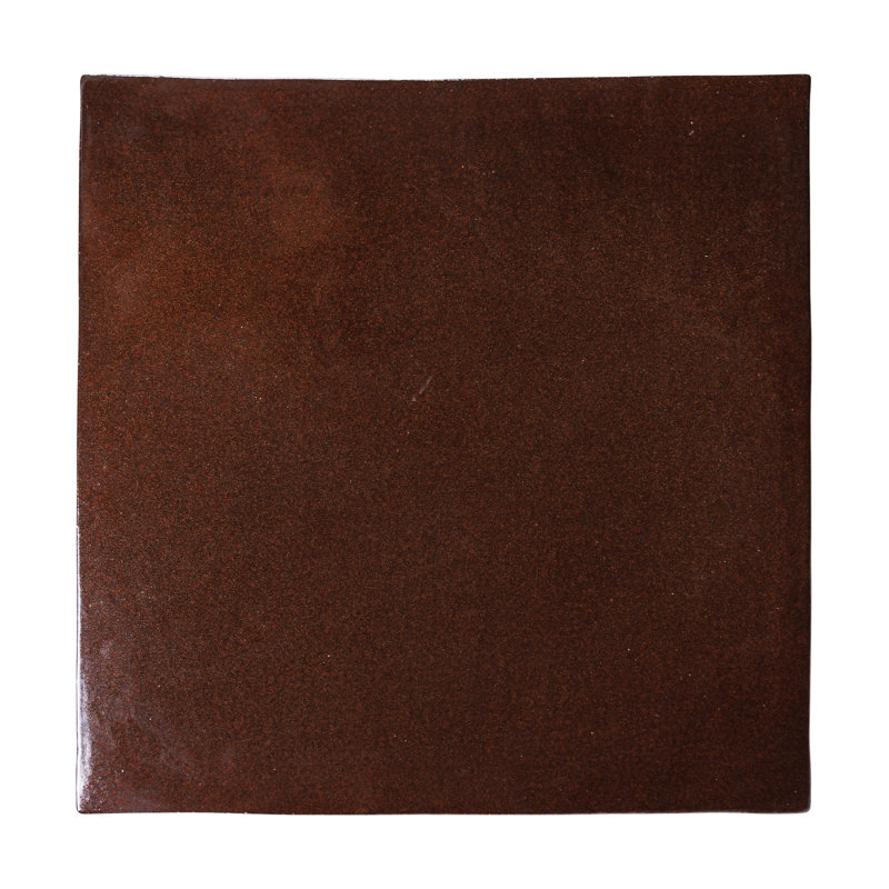 Zen Outdoor Square Side Table, Pyrite Brown Gloss