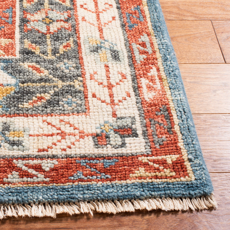 Tapis oriental en laine noué à la main, Rectangle de 10 pi x 14 pi