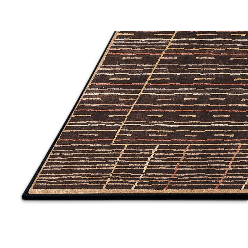 Tapis contemporain brun, Rectangle 5 pi x 8 pi