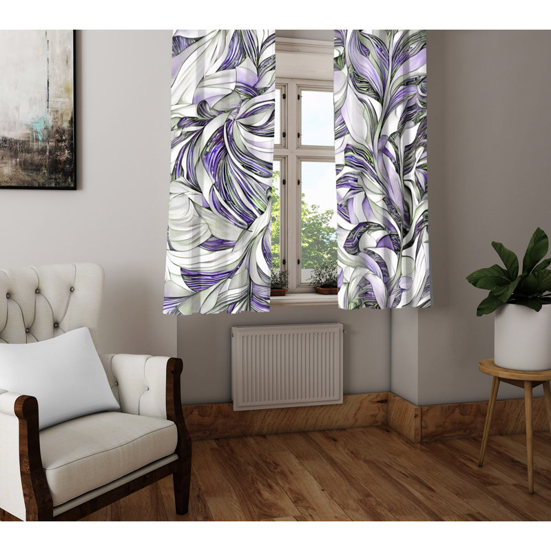 Semi Sheer Curtain Pair, 20" W x 52" L