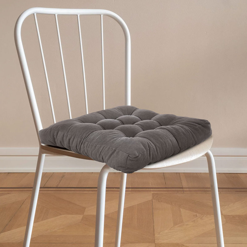 Chair Seat Cushion, Dark Grey