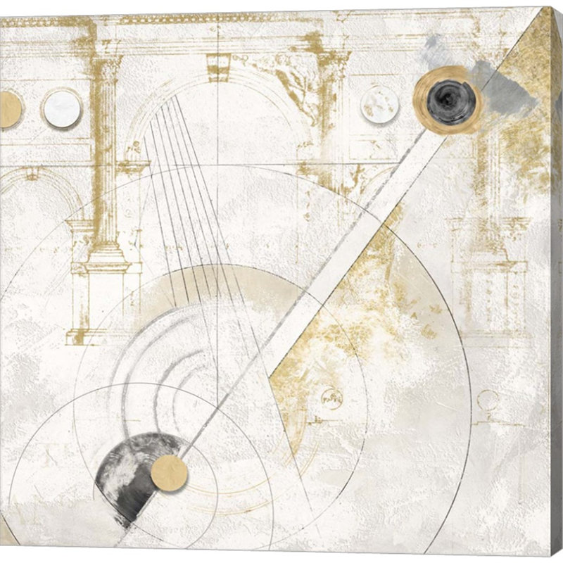 Quadranti E Traiettorie - Impression sur toile tendue, H 24 po x l 24 po x P 1,5 po