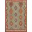 Tapis kilim vibrant fait à la main 9 x 12