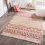 Tapis beige / rose tissé à la main Esme-1868858005