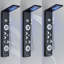 Stainless Black LED Shower Panel Tower System Rain&Waterfall Massage Jet Tub Tap