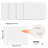 4pack White Pegboard Panels Metal Tool Organizer for Garage Workshop Kitchen Home Wall Storage