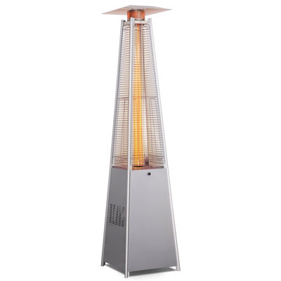 Chauffe-terrasse d'extérieur au propane avec roulettes 48 000 BTU Yardgrace