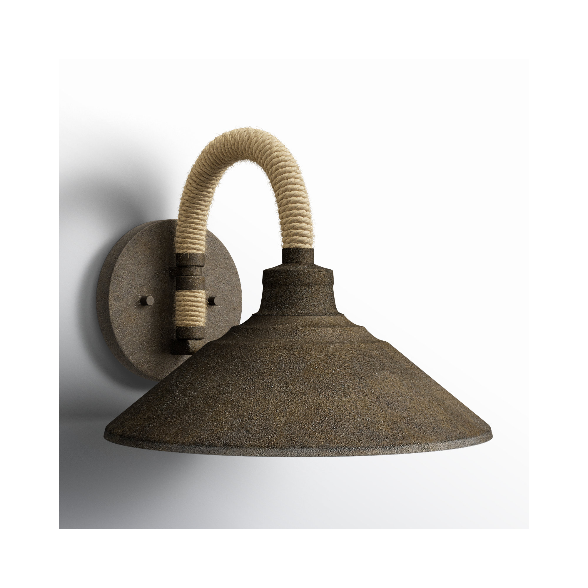 Reesie Single Light Steel Dimmable Spotlight, Dark Rust