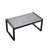 Outdoor 4 - Piece Furniture Featuring Gray , Blue Cushions And Wood Table, American Design, For Lawn Garden Patio With Sectional Balcony Porch