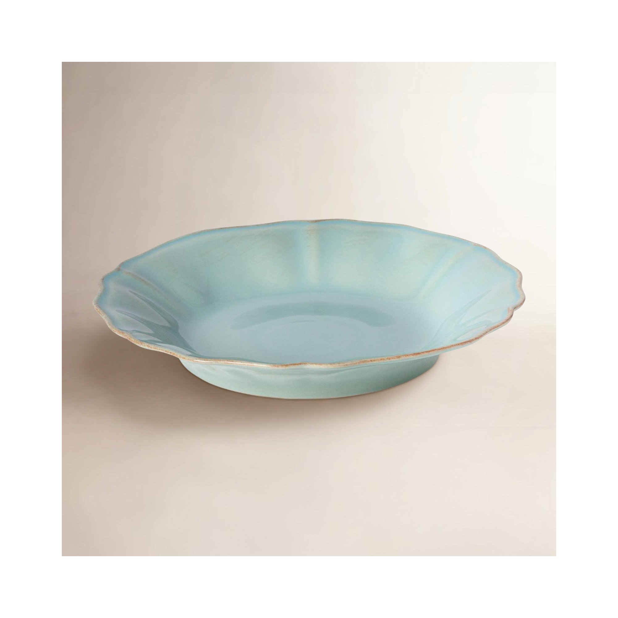 Costa Nova Alentejo Soup/Pasta Plate, Turquoise