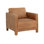 Chaise longue en cuir pleine fleur 32,75 po - Brun