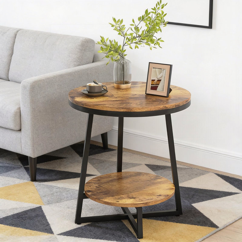 Table d'appoint moderne, table basse rustique, table basse ronde