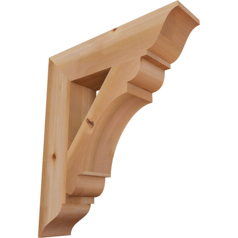 Support olympique traditionnel, H 26 po x l 5,5 po x P 30 po, Cèdre rouge de l'Ouest (lisse)