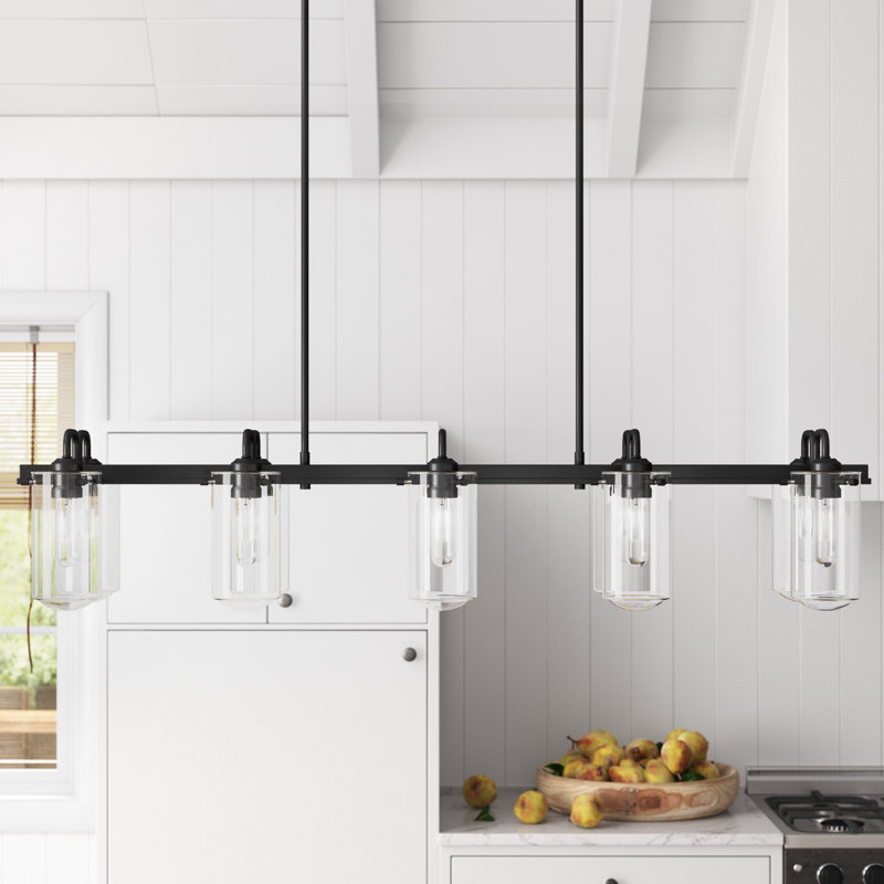 Barbosa 10 - Light Kitchen Island Pendant, Matte Black