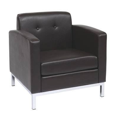 Agadir Faux Leather Accent Chair