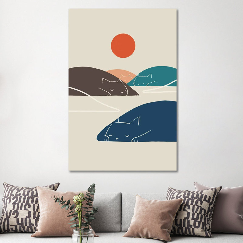 Cat Landscape I by Lim Heng Swee - Wrapped Canvas Gallery-Wrapped Canvas Giclée, 152.5 cm H x 101.5 cm W
