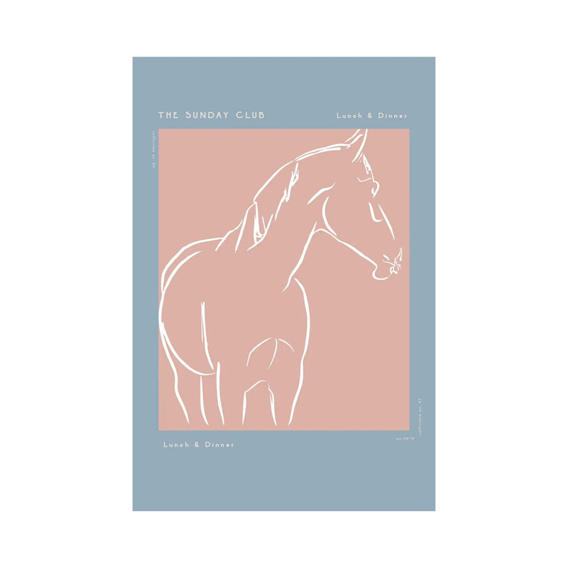 Elegant Equine Sketch by Treechild - Gallery-Wrapped Canvas Giclée on Canvas, Does Not Apply