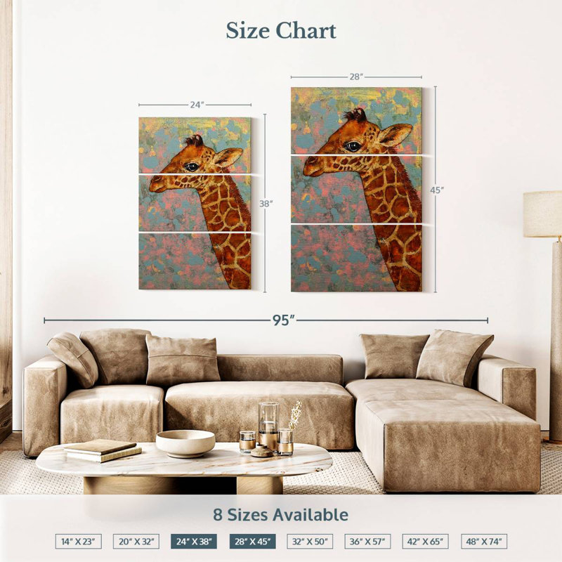 Brampt Baby Giraffe, 38" H x 24" W