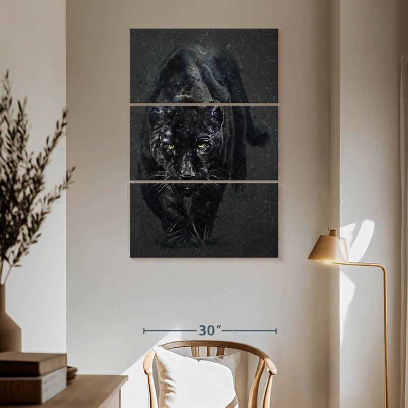 Brampt Black Panther, 65" H x 42" W