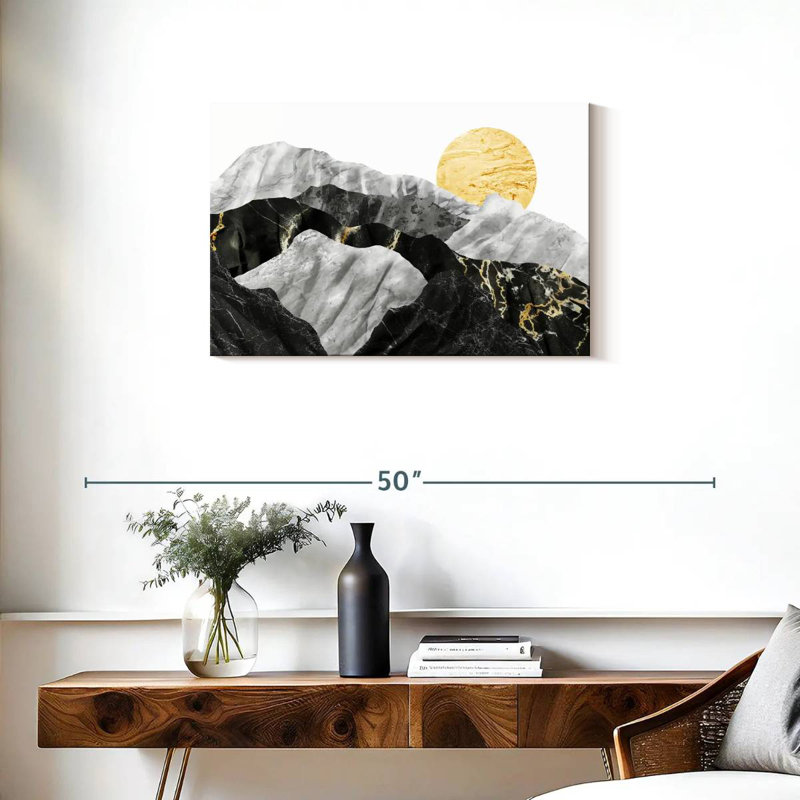 Paysage de marbre Avery IV, H 20 po x l 30 po