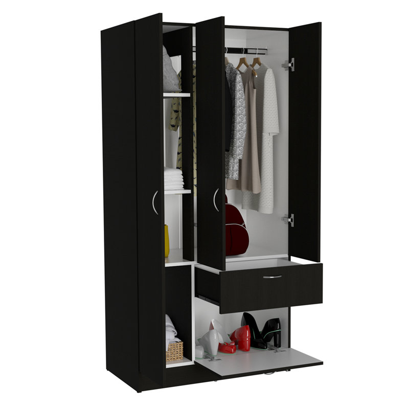 Armoire Primavera, armoires à deux portes, un tiroir