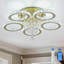 Luxury Ring LED Crystal Chandelier, Gold Finish And K9 Crystal Accents-307950198-307950186-307950199
