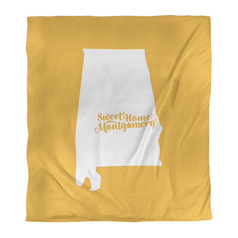 Housse de couette alabama montgomery, Housse de couette pour grand lit, Jaune