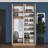 Modern Hall Stand with Coat Rack & Shelves, Walnut & White, 47.1 x 89.0 x 14.8 inches | 100% Melamine Coated E1 Quality Chipboard, Durable 0.71-inch Thickness | Stylish Entryway Storage, Wall-Mountable Design-91317367