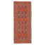 Tapis de couloir unique en laine noué à la main nouvel âge 2 pi 6 po x 6 pi 3 po Jiten