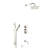 Liverpool Brushed Nickel Commercial Touchless Faucet Soap Dispenser Set Deck Mount Sensor System