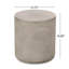 Table d'appoint d'extérieur en béton léger, gris clair