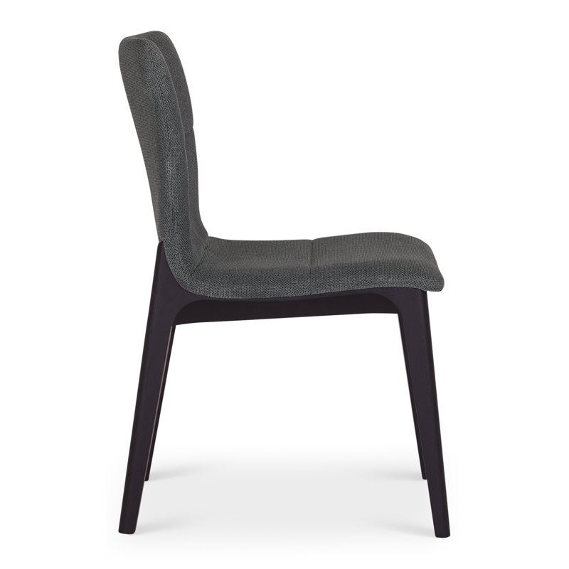 Modern Brazilian - Godan Side Chair, Ebano/Jackpot Teal