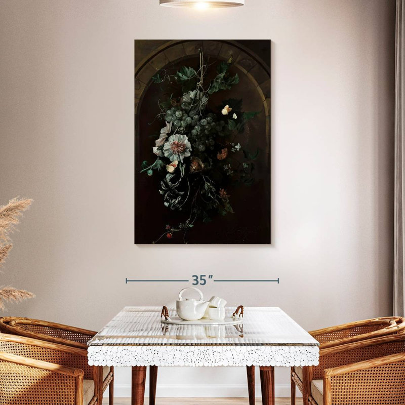 Harnek Suspended Before Stone Arch, 48" H x 32" W