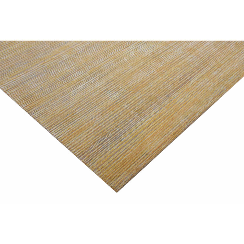 Hand Woven Silk and Wool Area Rug, Rectangle 8' x 10'