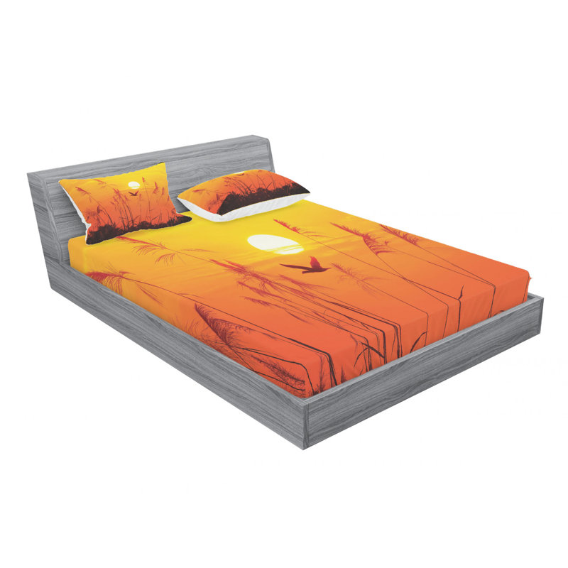 Microfiber Sheet Set, Queen Sheet Set with Fitted Sheet