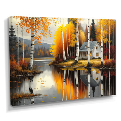 «Cabin by the Lake in Summer IV», reproduction sur toile
