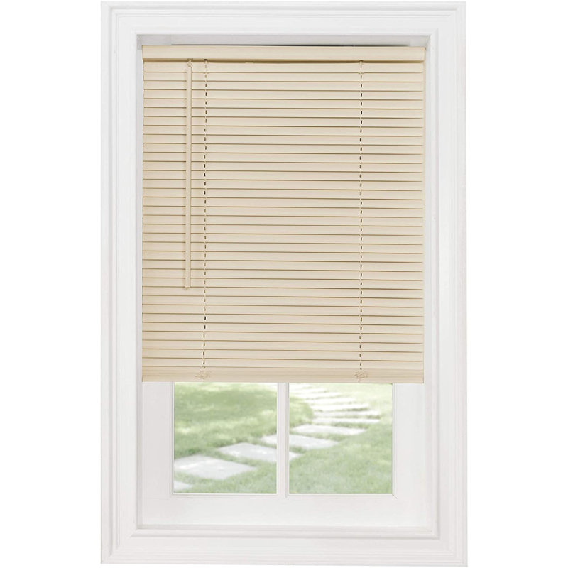 Mini-stores en vinyle sans cordon, intimité et filtrant la lumière, Beige, L 64 po x l 64 po