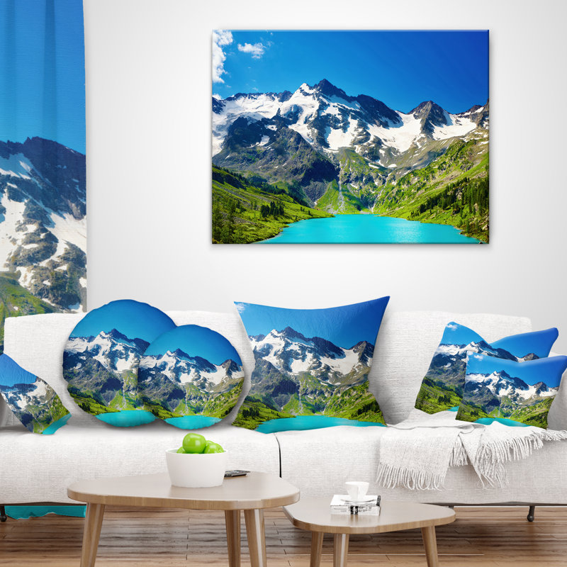 Hawaï, île d'Oahu - coussin à imprimé paysage, 18 po x 18 po, Carré