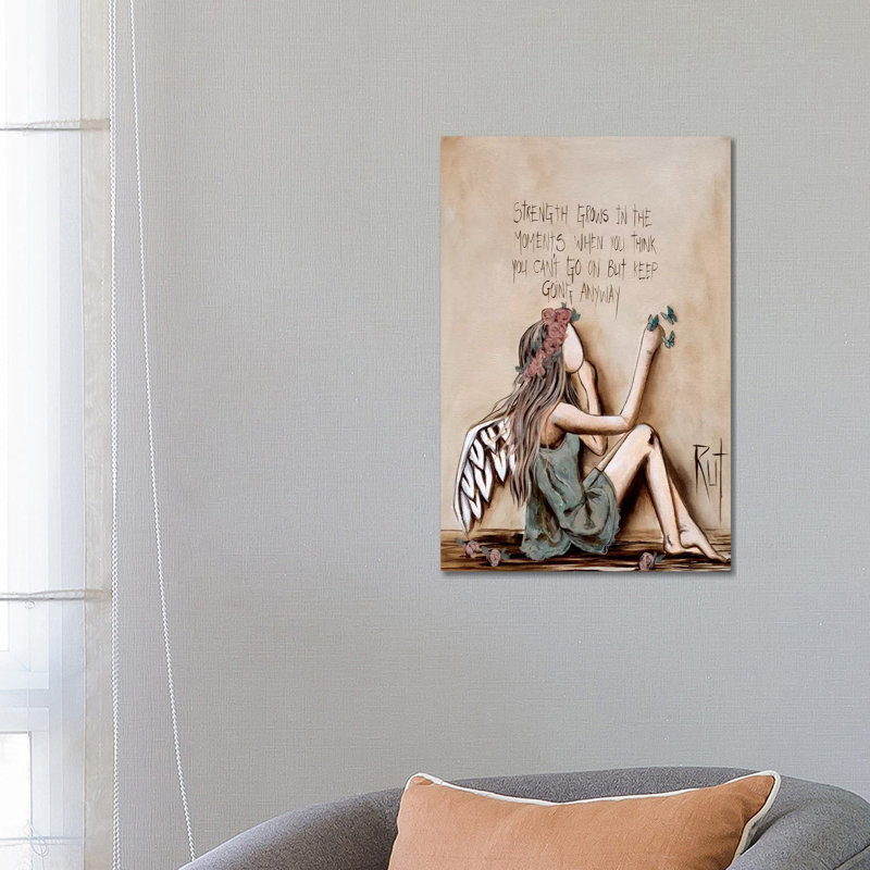 Strength Grows - Painting Print on Canvas, Wrapped Canvas, 66.04 cm H x 45.72 cm W x 1.91 cm D