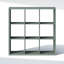 Rangement et organisation de garde-robe, Organisateur de placard à 9 cubes, Rangement de placard à étagères ouvertes, Cadre extra épais pour armoire, chambre à coucher, salon, Vert sauge-122253286