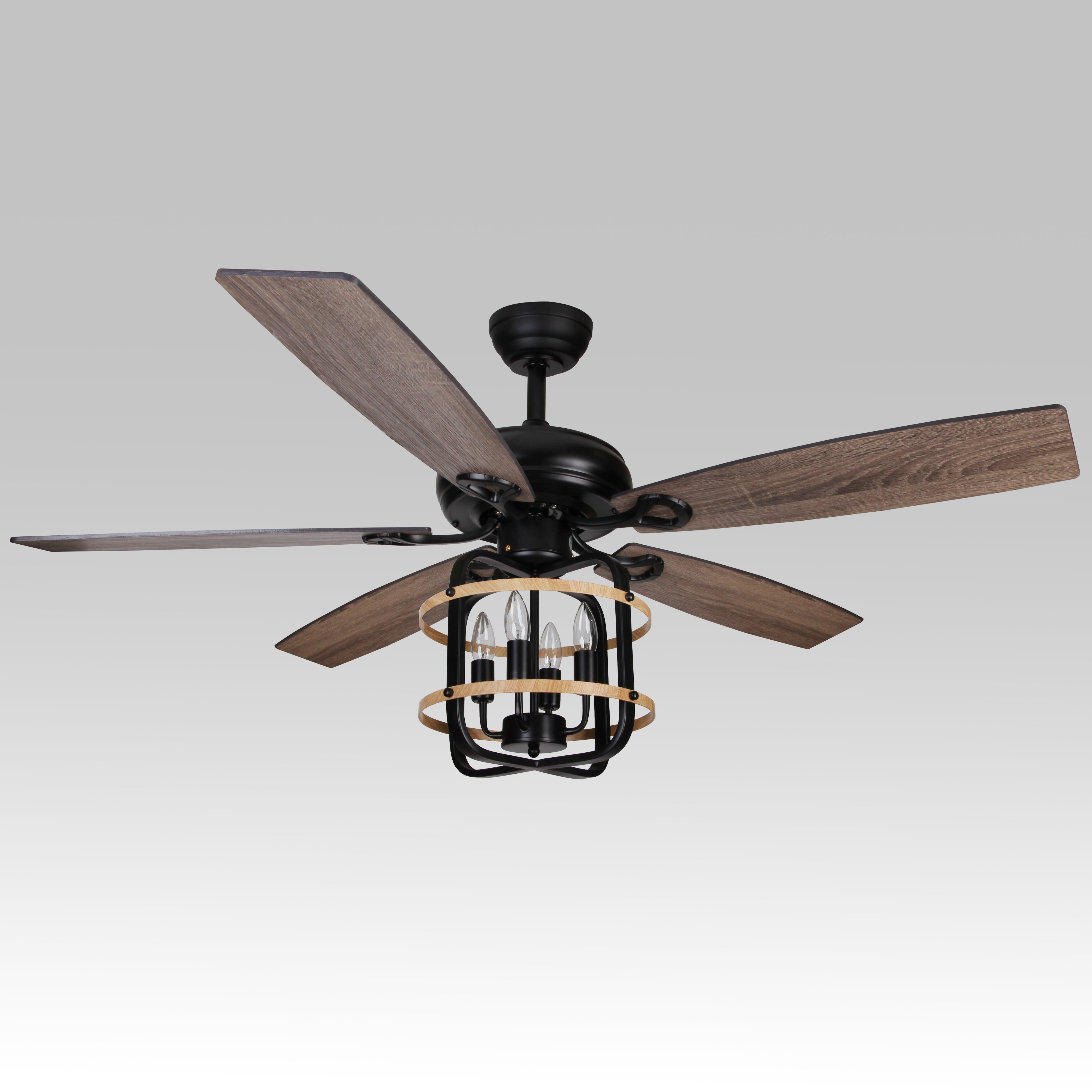 17 Stories Rustic Ceiling Fan With Light Industrial Ceiling Fan Harbor  Breeze Ceiling Fan | Wayfair, image size:4000x4000