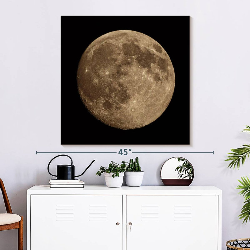 Oberle Moon Detail II, 33" H x 33" W