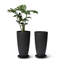Pot à fleurs rond avec plateau Nova l 12 po-671843974-687780951-777671223