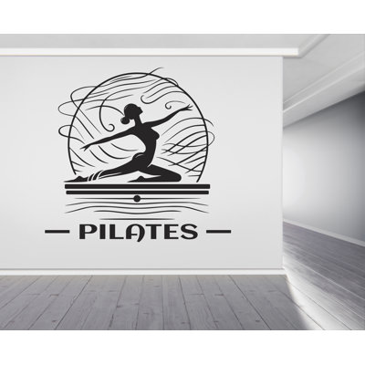Adhésif décoratif pilates, autocollant mural, art mural, art mural