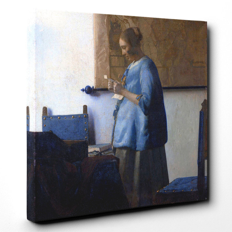 Johannes Vermeer - Wrapped Canvas Painting, 76cm H x 76cm W