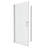 1 3/8" Adjustment,Universal Pivot Shower Door, Open Outside, With 1/4" Tempered Glass And Polished Chrome Finish 2472-123210438